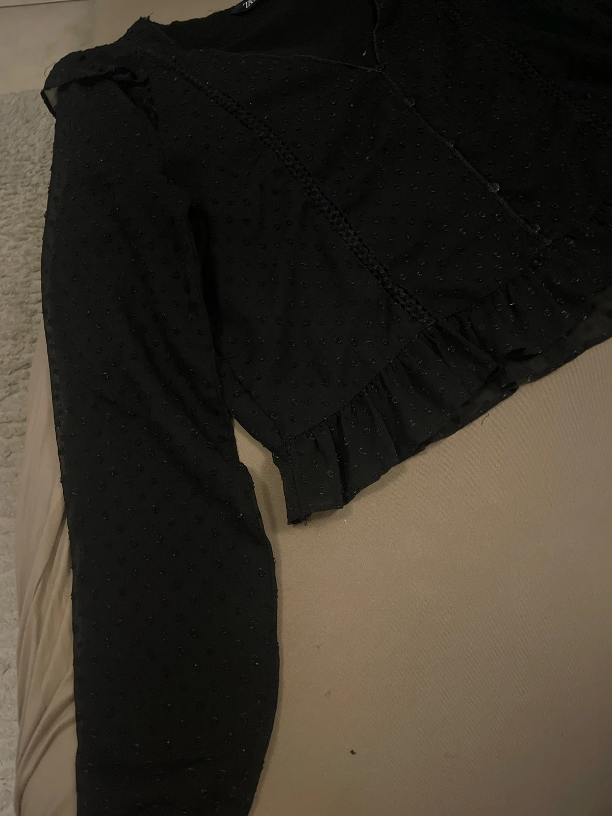 Gilet Zara noir ajouré – Zara – taille XL / 42 / 14 3
