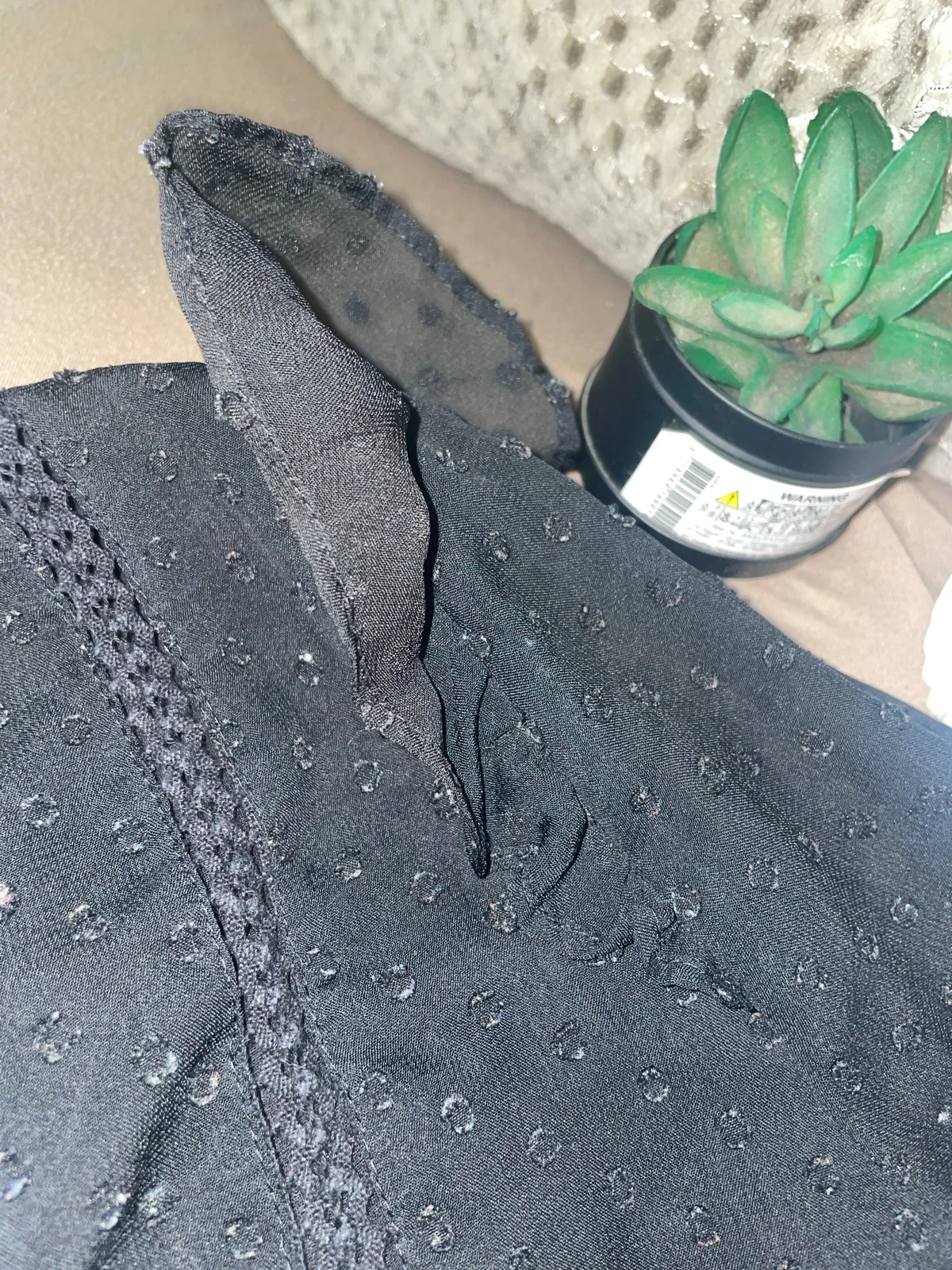 Gilet Zara noir ajouré – Zara – taille XL / 42 / 14 5
