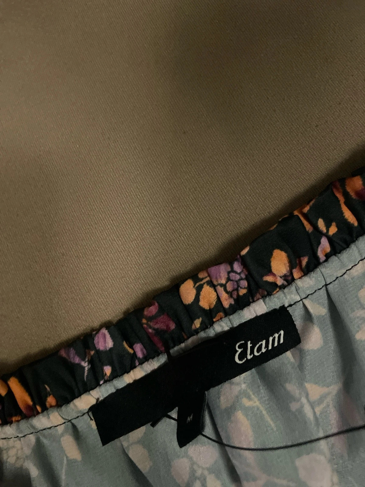 Blouse fleurie manches longues – multicolore – Etam – taille M / 38 / 10 4