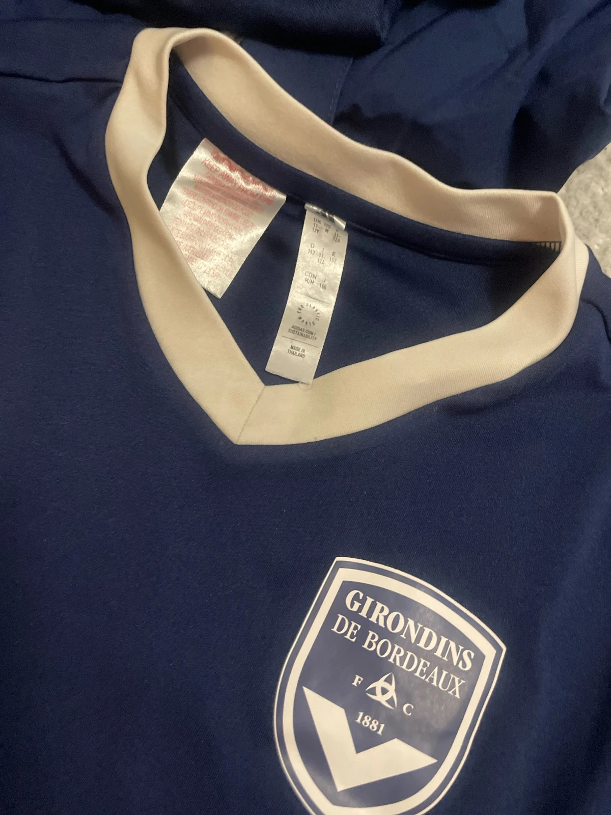 TEE shirt girondins de bordeaux – adidas – taille 11 ans / 146 cm 2