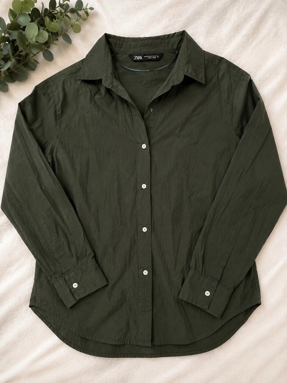 Chemise Zara kaki manches longues – Zara – taille M / 38 / 10 2