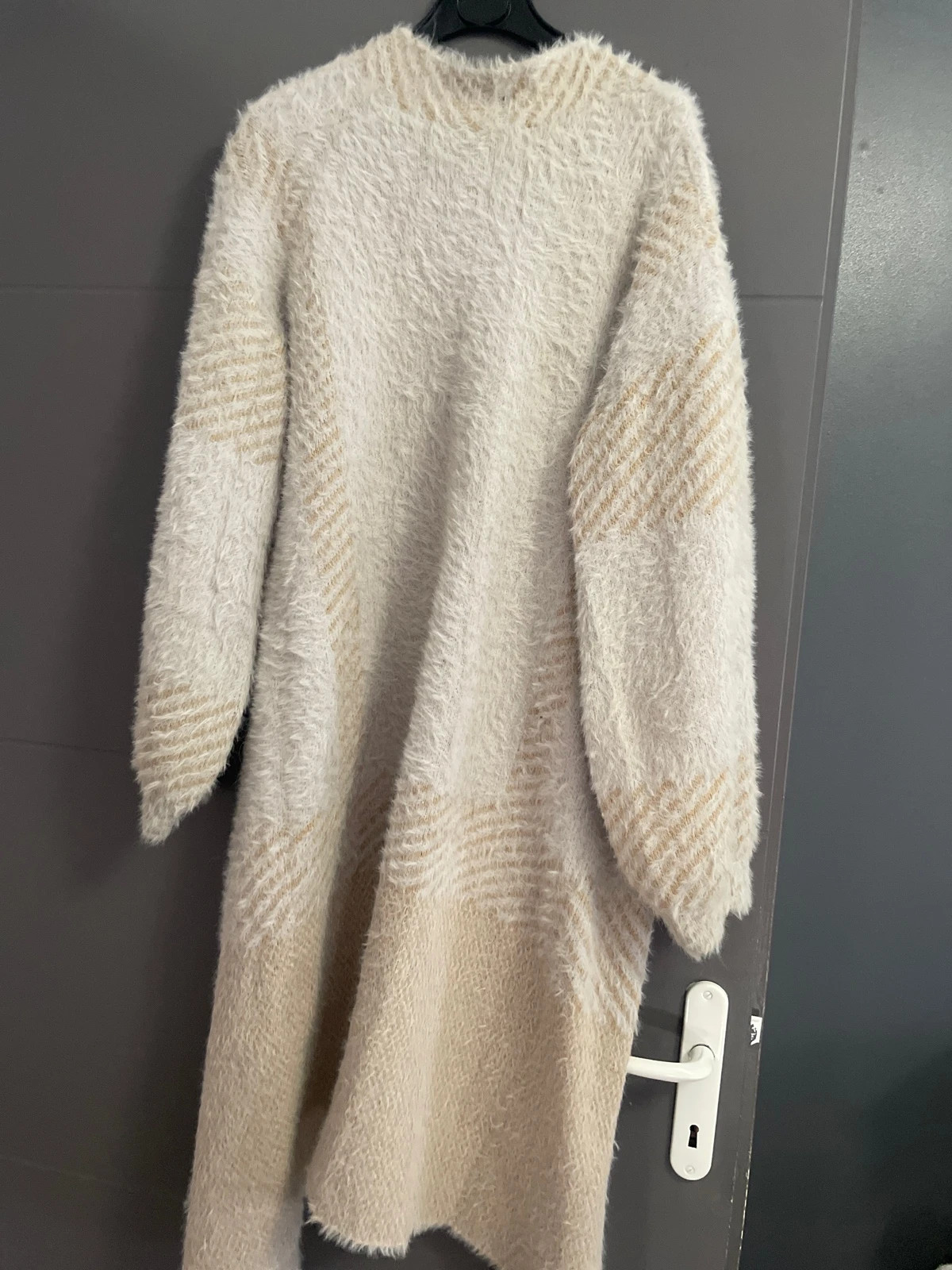 Gilet long femme SHEIN écru maille épaisse – 38 – Shein – taille M / 38 / 10 2