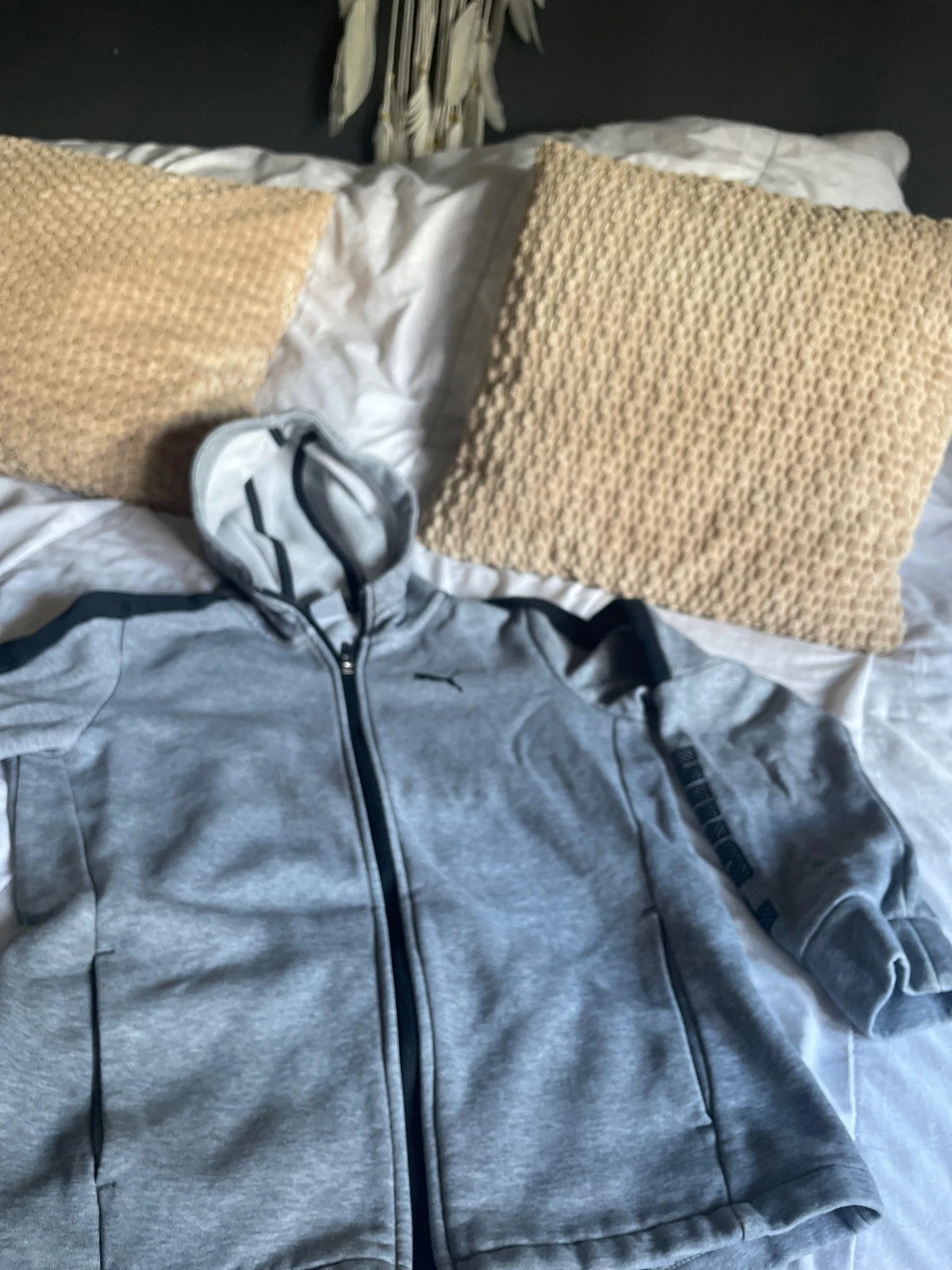 Veste Puma garçon gris/noir – 11/12 ans – Puma – taille 12 ans / 152 cm 5