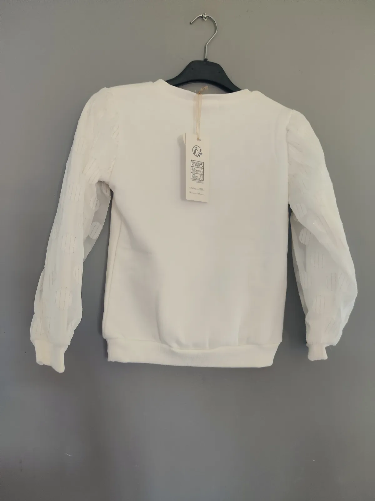 Sweat blanc fille imprimé fille New York – Papillon – taille 4 ans 5