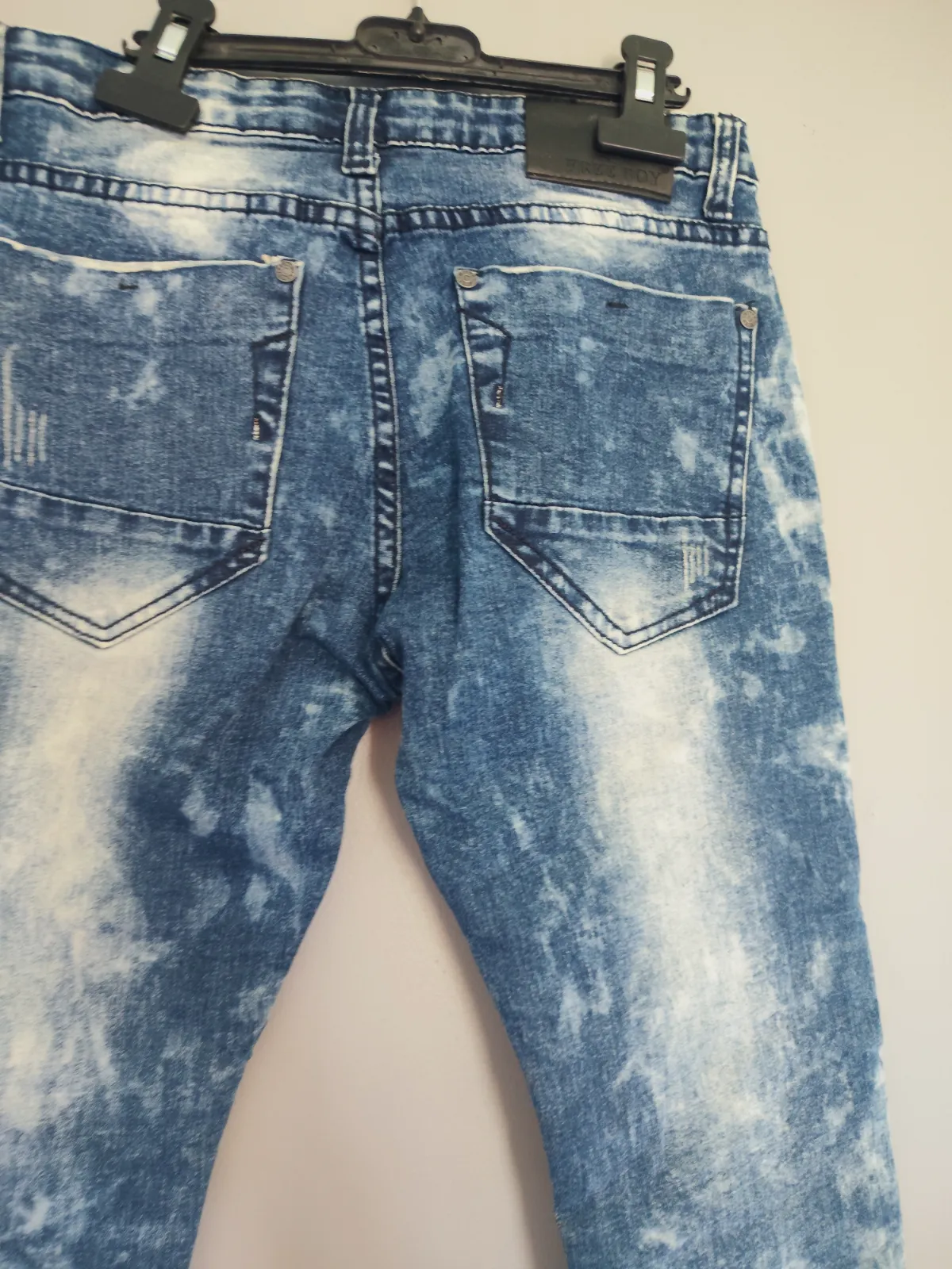Jean slim effet délavé Free Boy – Free Boy – taille 14 ans 6
