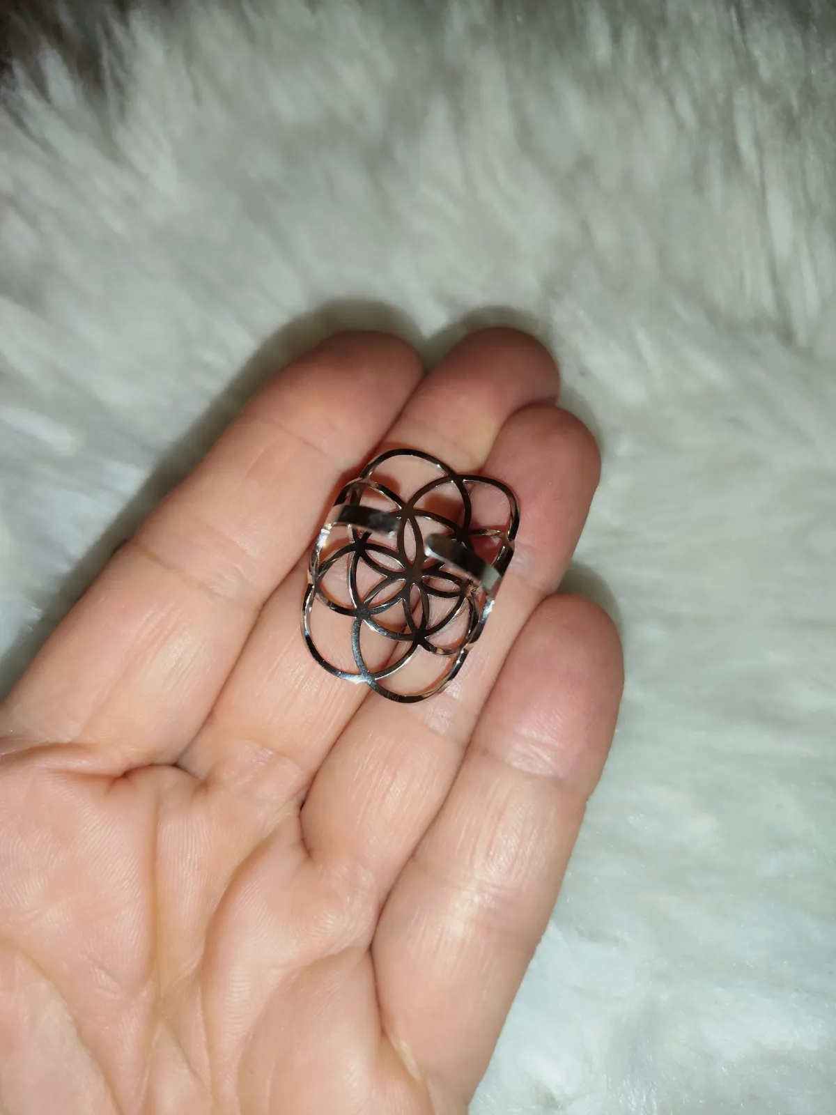 Bague acier inoxydable ajustable  – Éclat paris – taille 50 3