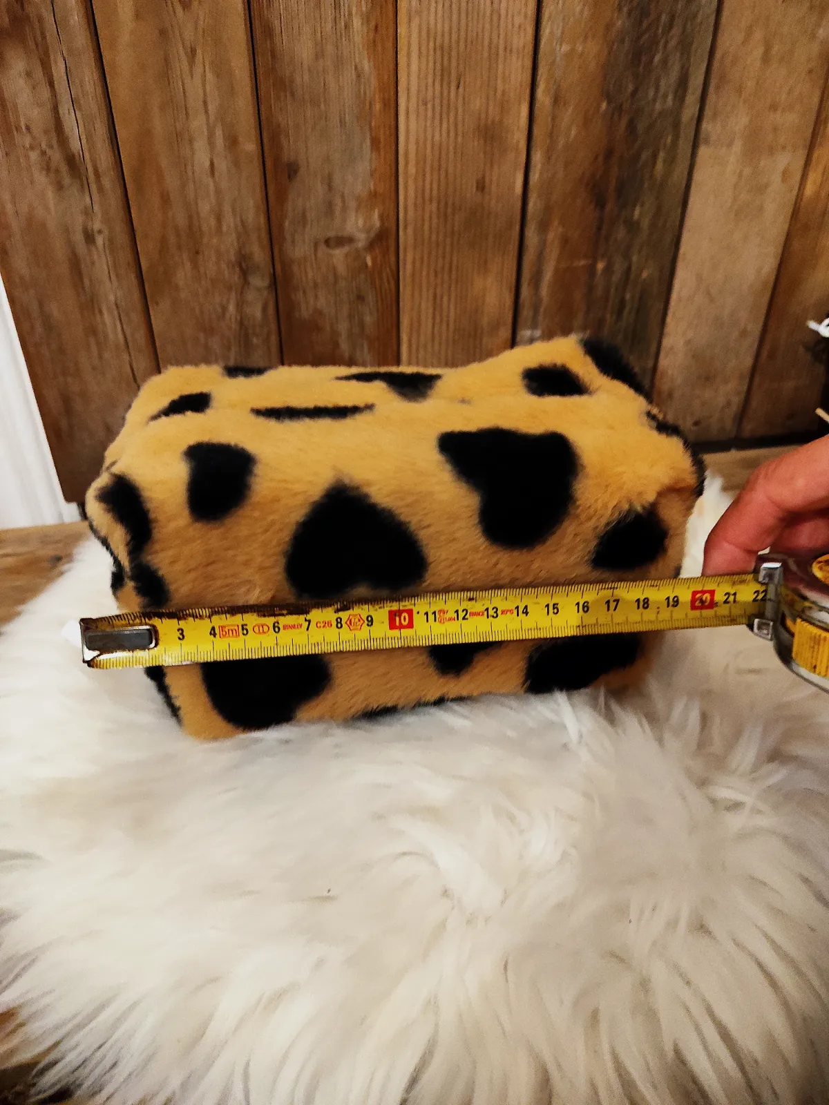 Trousse à maquillage en fausse fourrure léopard – Mandoline – taille Taille unique 2