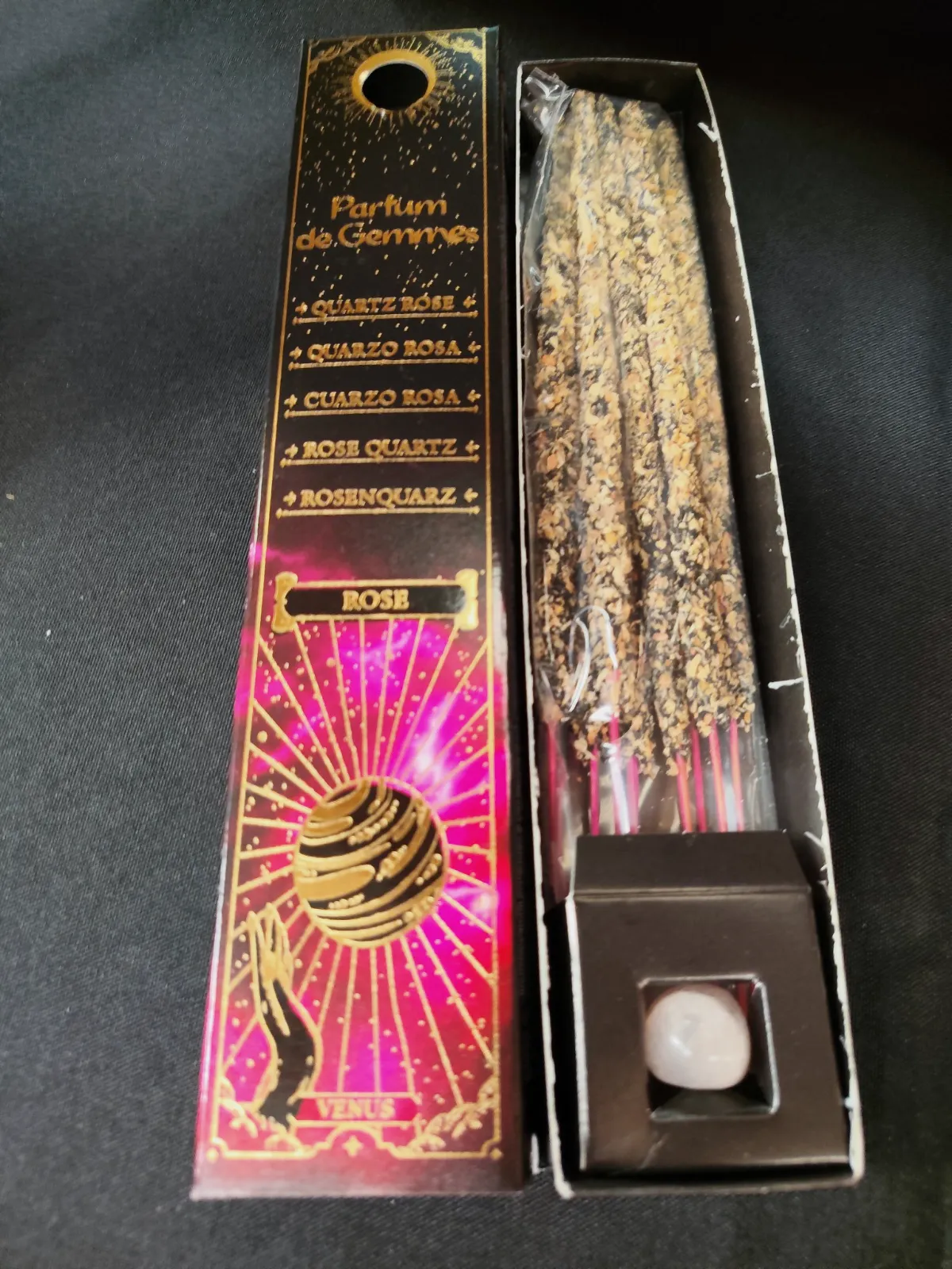 Bâtonnets d'encens parfum de gemmes rose – Parfum de gemmes 2