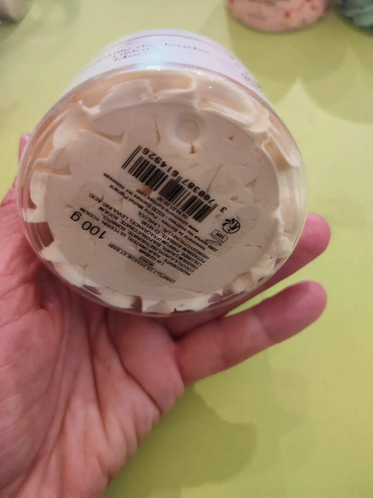 Chantilly de douche Gelato Monoï LB 100g – Savonnerie de Bormes 3