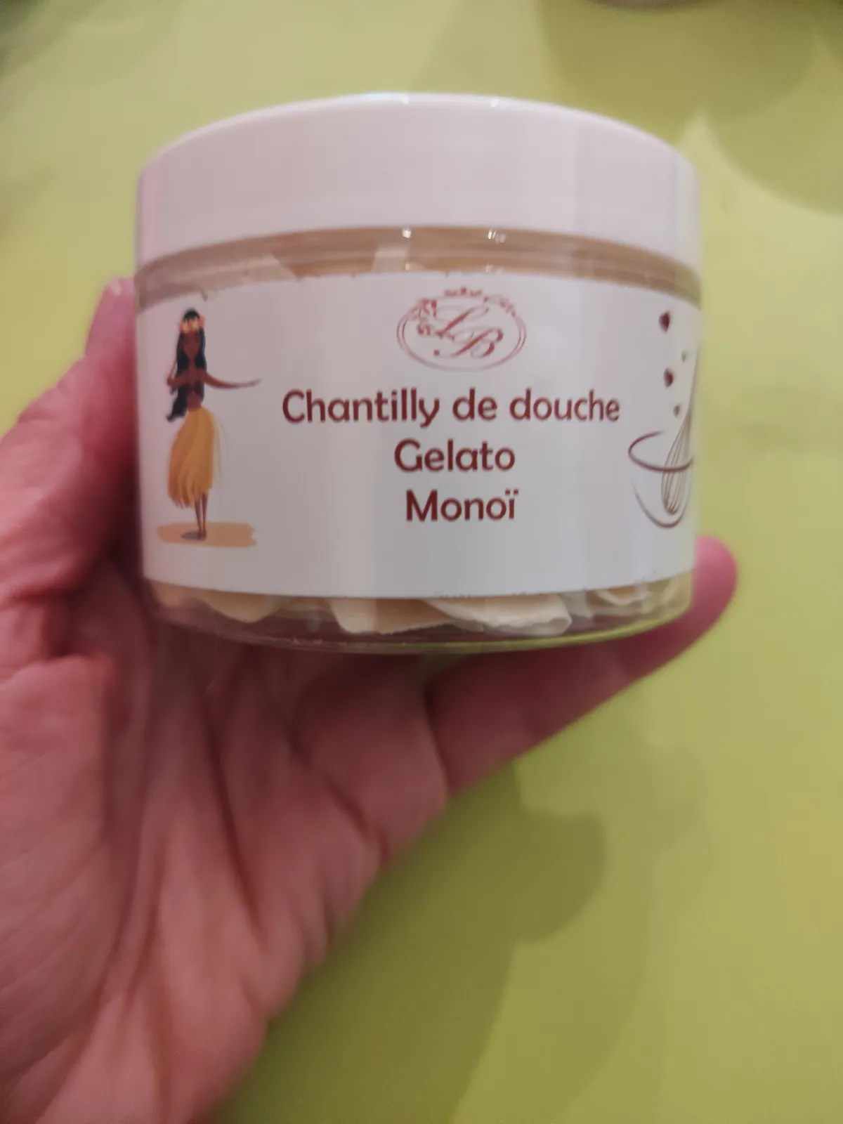 Chantilly de douche Gelato Monoï LB 100g – Savonnerie de Bormes 2