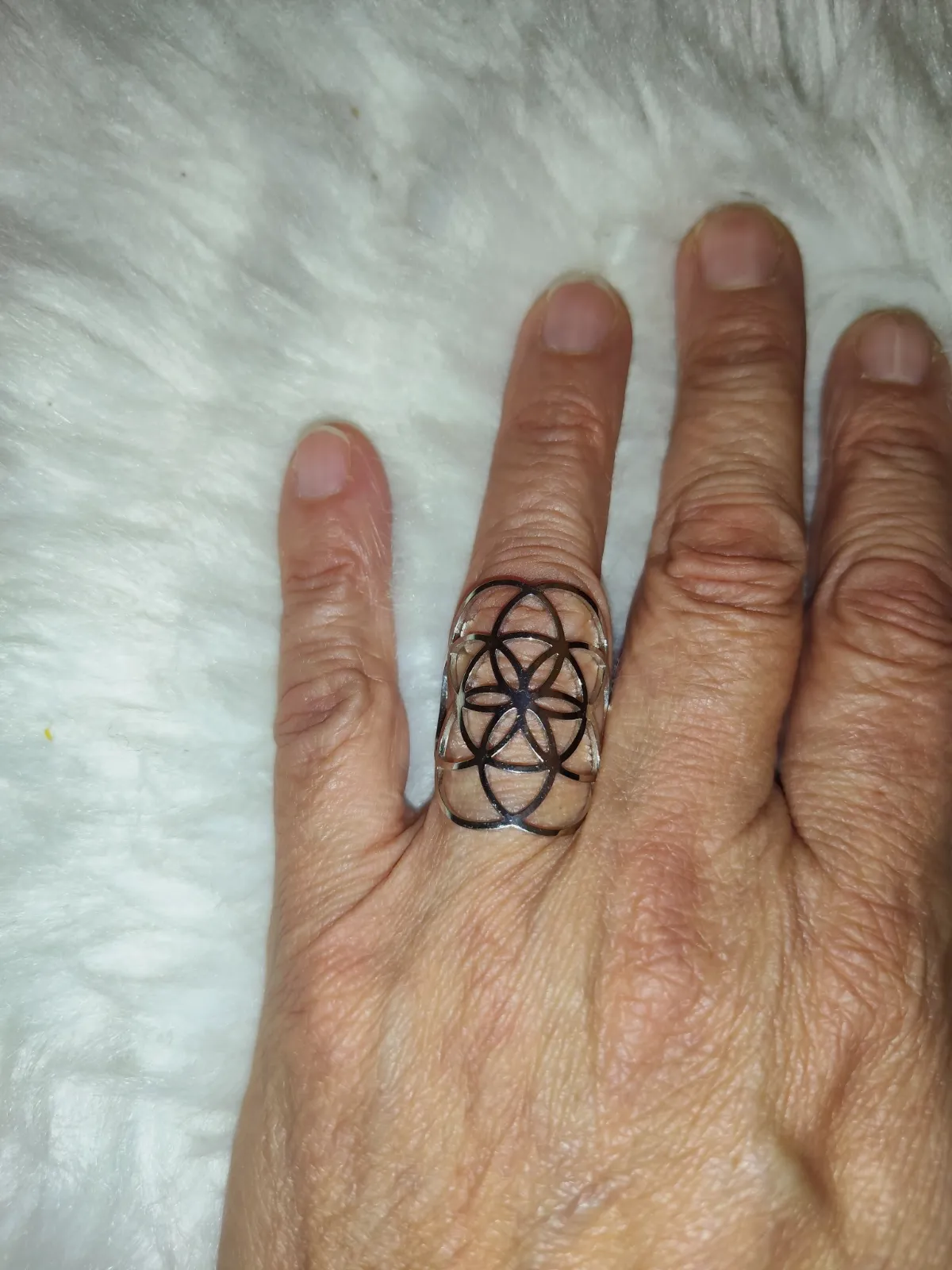 Bague acier inoxydable ajustable  – Éclat paris – taille 50 2