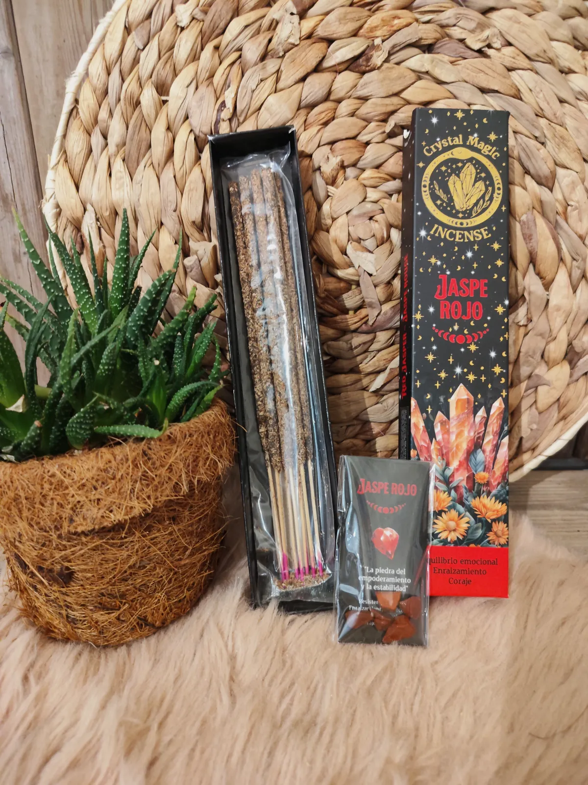 Encens naturel crystal magic jaspe rouge – Crystal magic 3