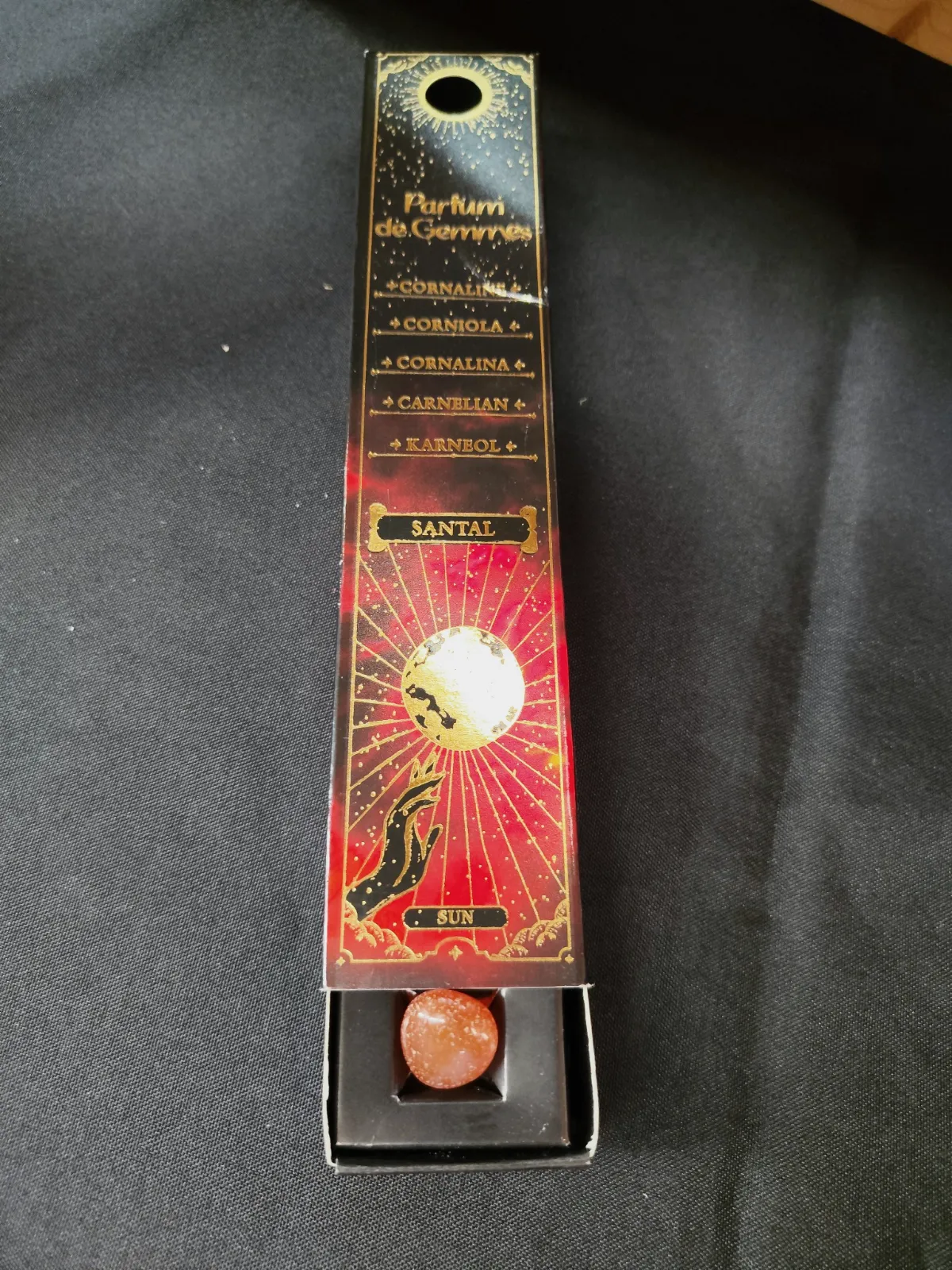 Coffret bâtonnets d'encens Parfum de Gemmes Santal et Cornaline – Parfum de Gemmes 3