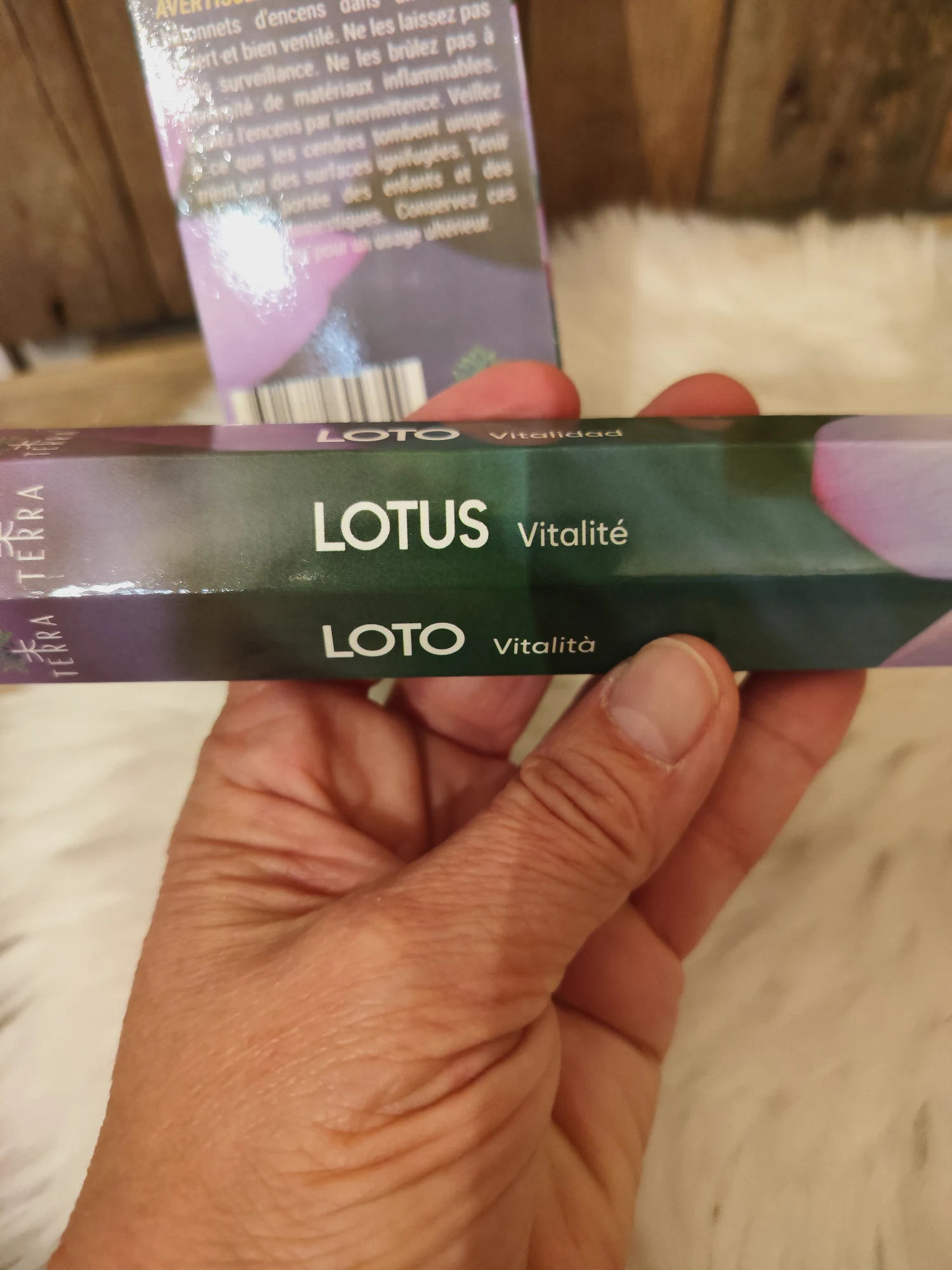 Bâtonnets d'encens Lotus Vitalité Terra