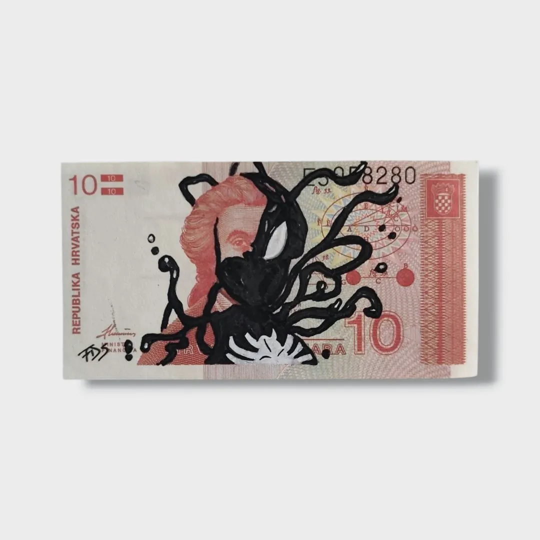 Billet Custom – Symbiote Venom / Spider-Man (10 Kuna de Croatie) – CAPTAIN CUSTOM 2