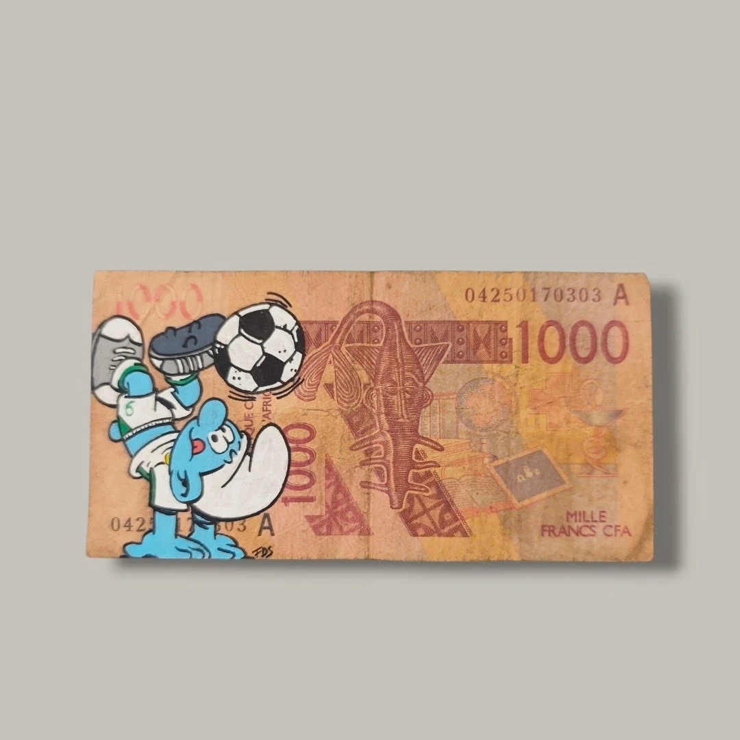 Billet Authentique Custom – Sénégal & Schtroumpf