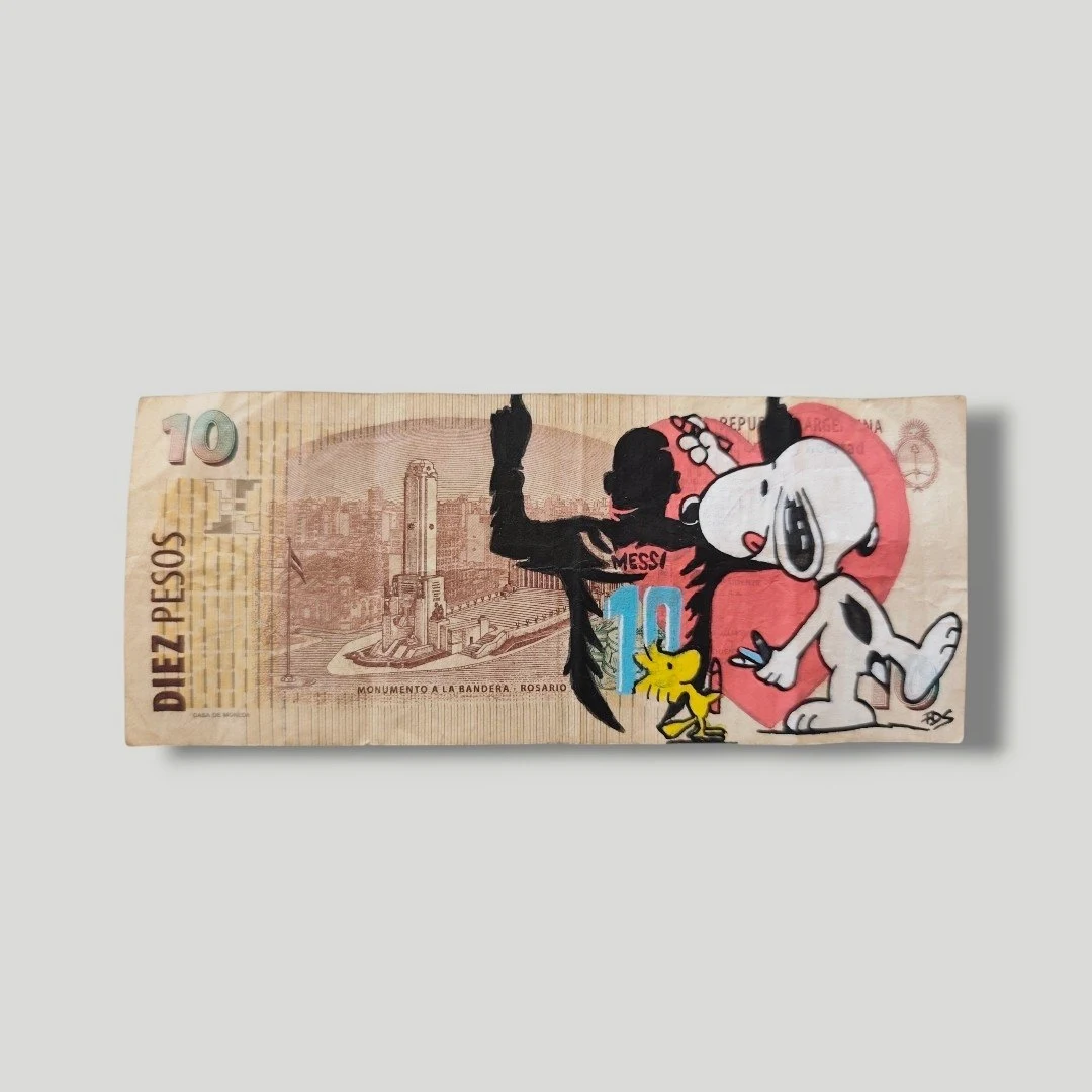 Billet Authentique Custom – Snoopy x Messi Edition