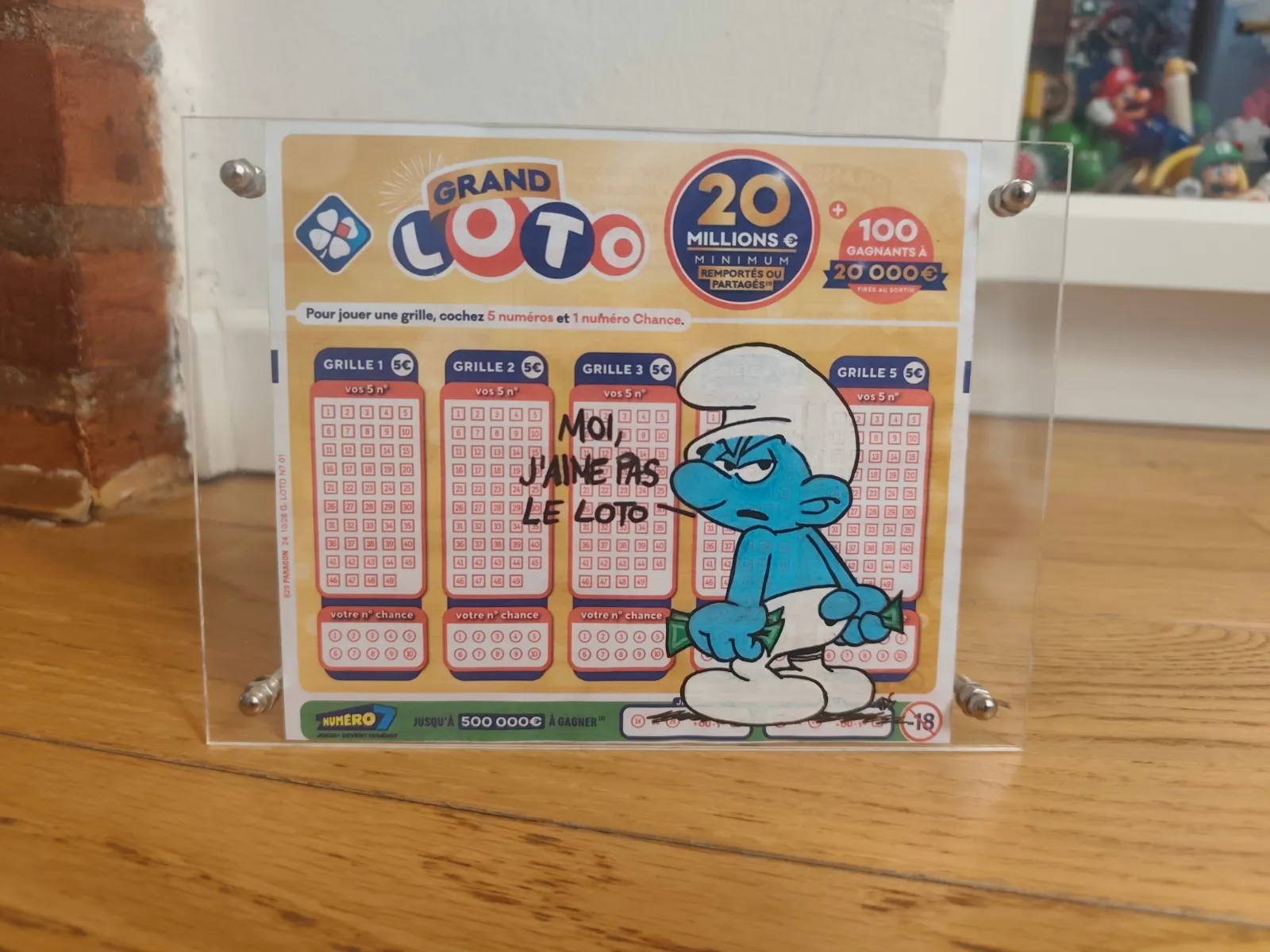 Ticket Custom – Schtroumpf Grognon / Les Schtroumpfs (Grand Loto) – CAPTAIN CUSTOM 3