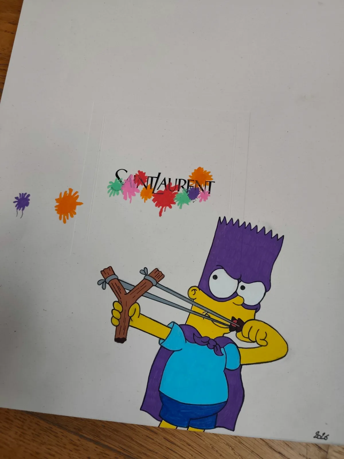 Sac Custom – Bartman / Les Simpson (Sac Shopping Saint Laurent) – CAPTAIN CUSTOM 3