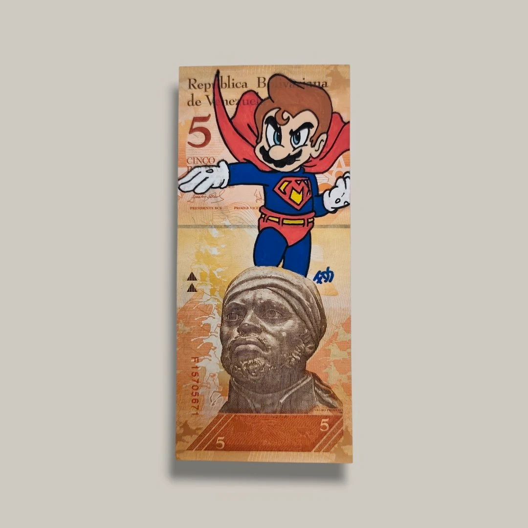Billet Custom – Super Mario (5 Bolívares du Venezuela)