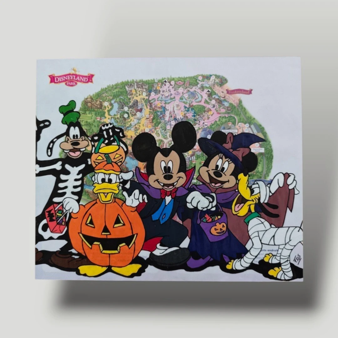 Plan Custom – Mickey Vampire, Minnie Sorcière & Bande Halloween Disneyland Park