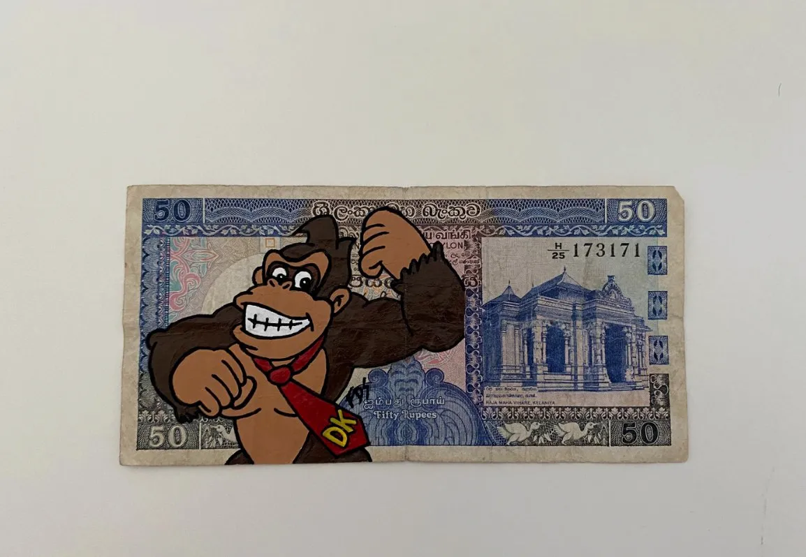 Billet Custom – Donkey Kong (50 Roupies de Sri Lanka) – CAPTAIN CUSTOM 3