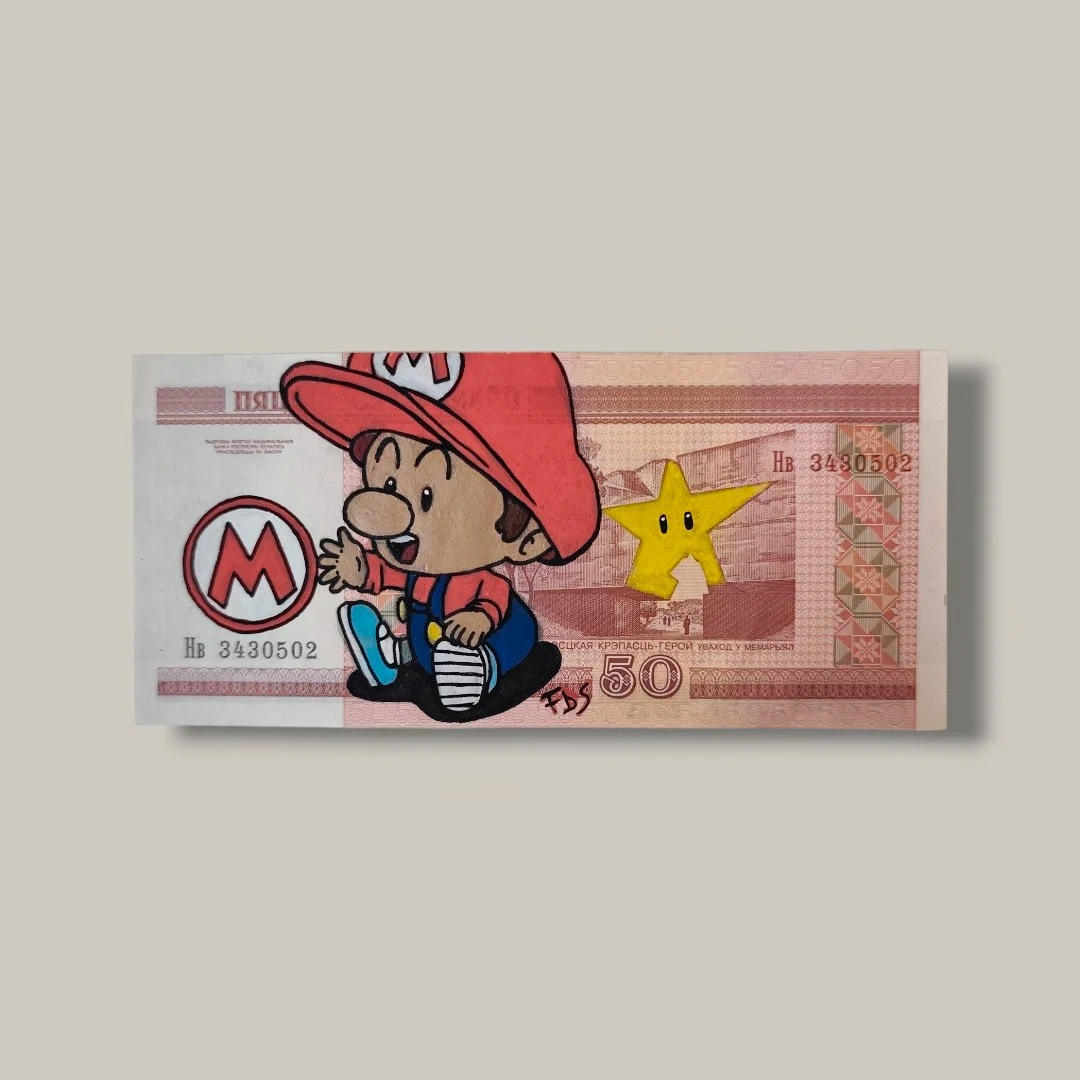 Billet Custom – Baby Mario (50 Roubles Biélorusses)