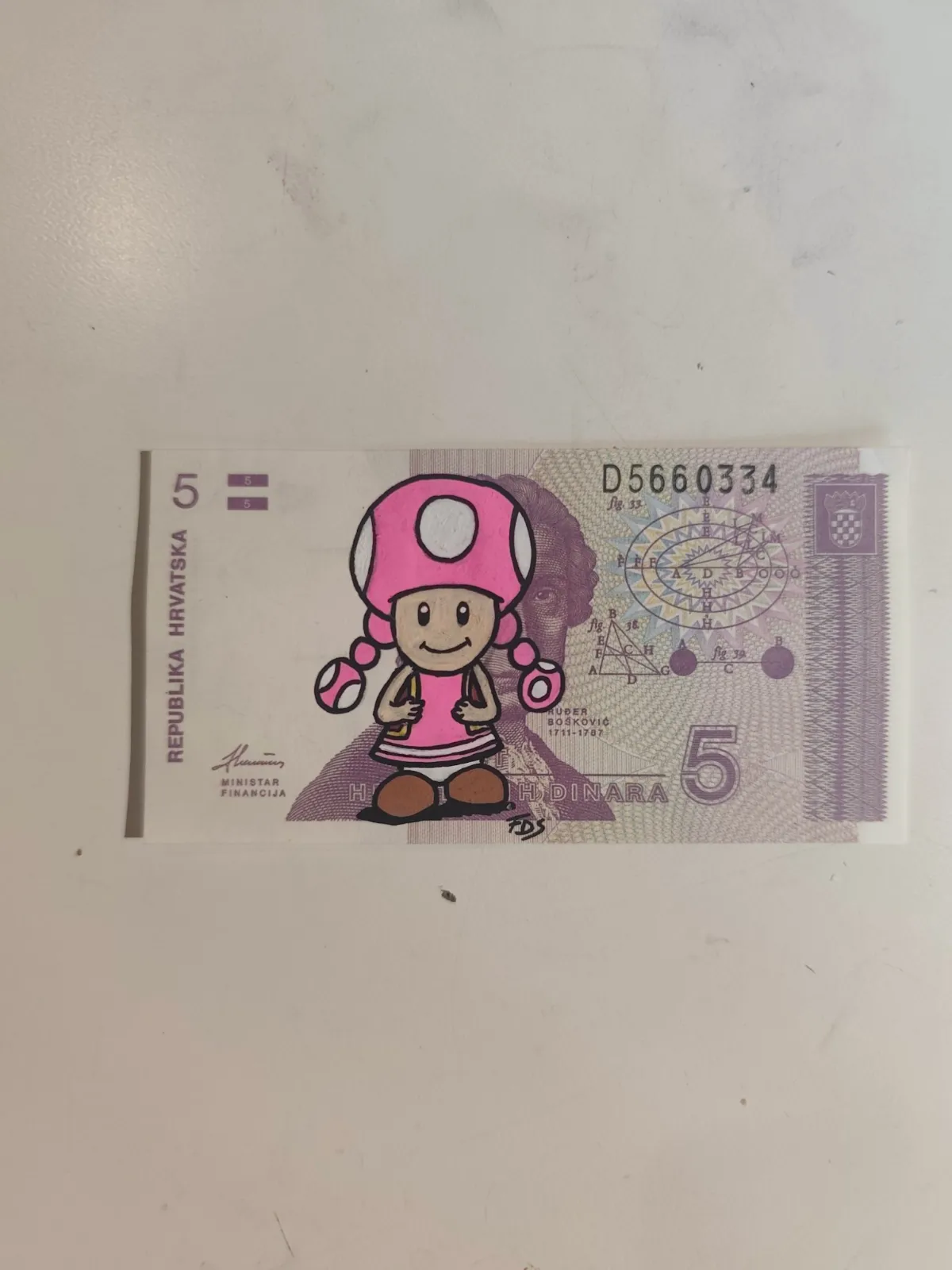 Billet Authentique Custom – Croatie & Toadette – CAPTAIN CUSTOM 3