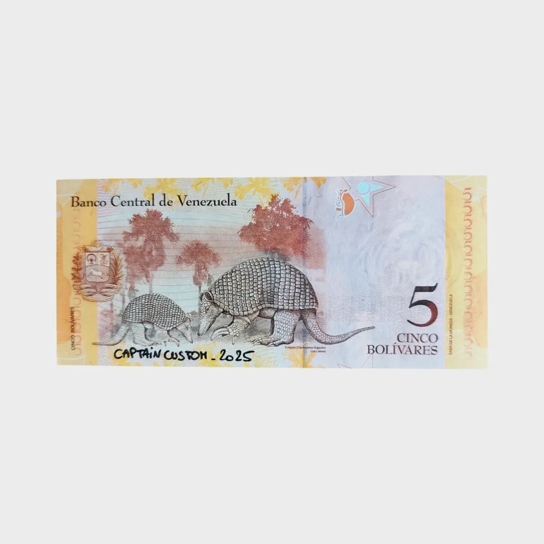 Billet Custom – Super Mario (5 Bolívares du Venezuela) – CAPTAIN CUSTOM 4