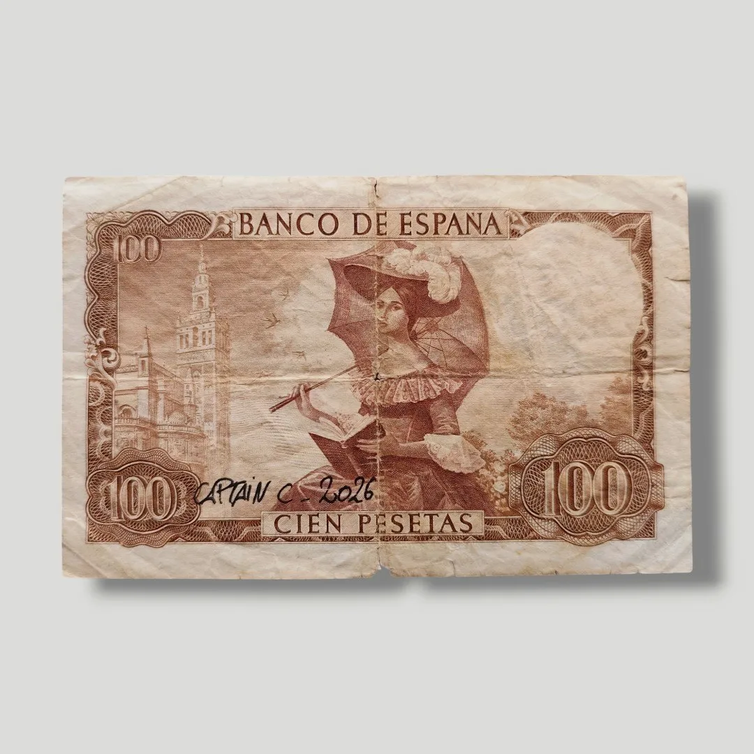 Vega Street Fighter - Money Art sur Billet Banco de España – CAPTAIN CUSTOM 2