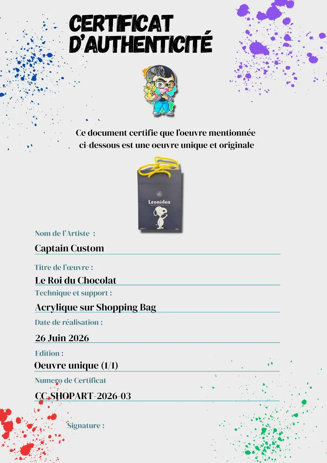 Sac Custom – Snoopy / Peanuts (Sac Shopping Leonidas) – CAPTAIN CUSTOM 5