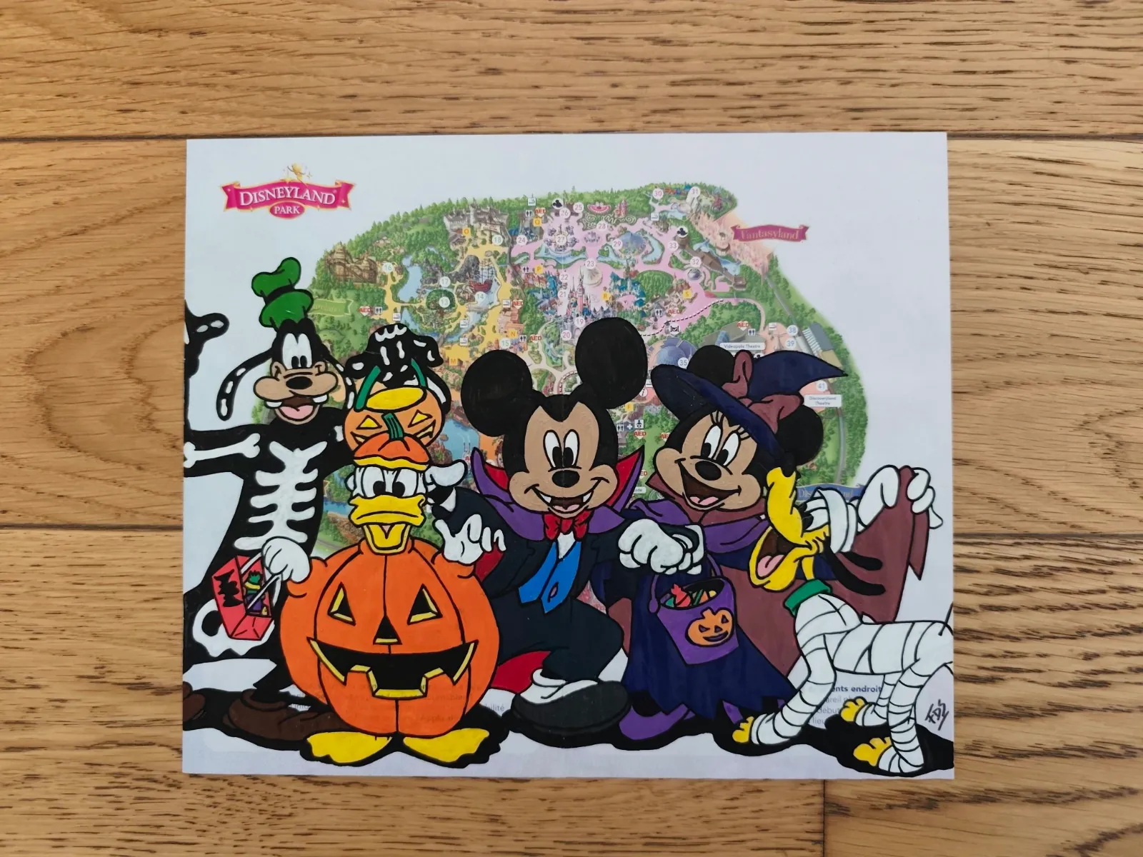 Plan Custom – Mickey Vampire, Minnie Sorcière & Bande Halloween Disneyland Park – DISNEY 4
