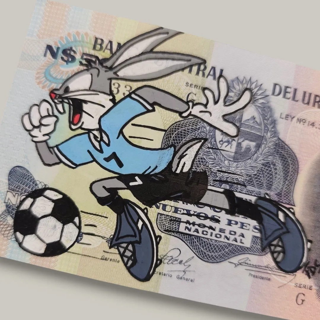 Billet Authentique Custom – Uruguay & Bugs Bunny – Captain Custom 3