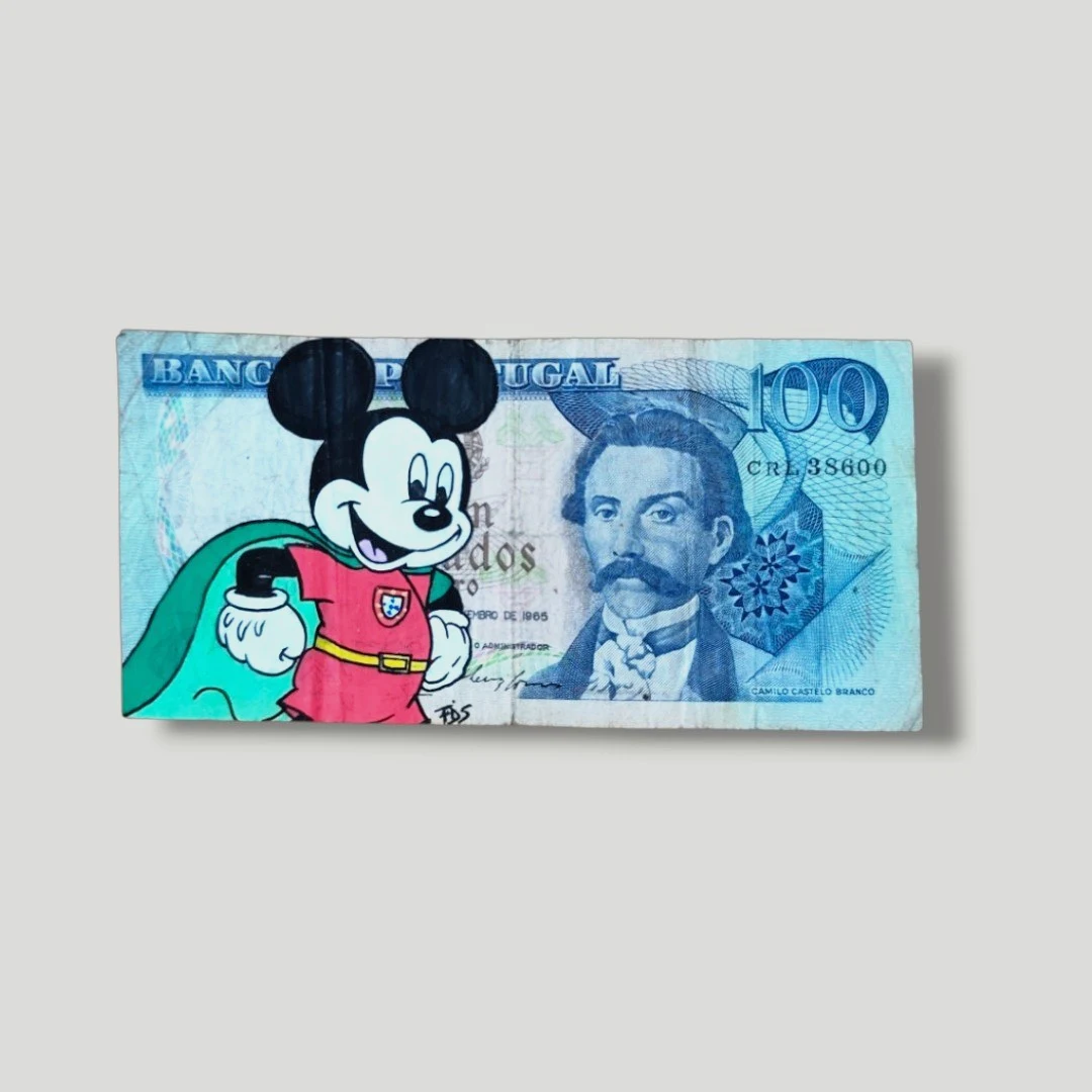 Billet Authentique Custom – Portugal & Mickey Héro – Captain Custom