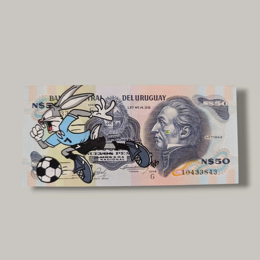 Billet Authentique Custom – Uruguay & Bugs Bunny