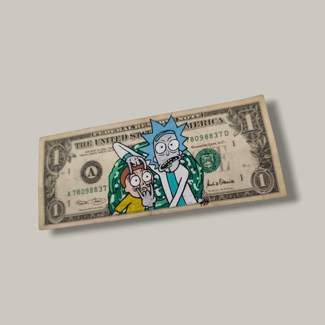 Billet Authentique Custom – USA & Rick et Morty – Captain Custom 3