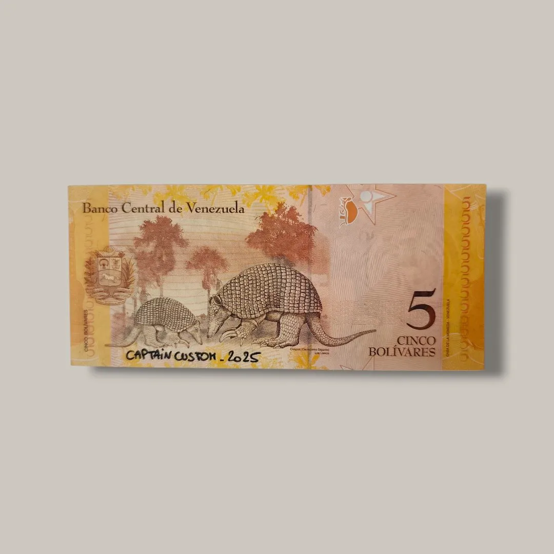 Billet Custom – Super Mario (5 Bolívares du Venezuela) – CAPTAIN CUSTOM 2