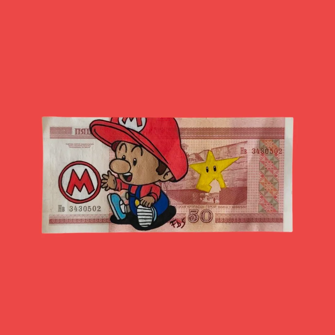 Billet Custom – Baby Mario (50 Roubles Biélorusses) – captain custom 3
