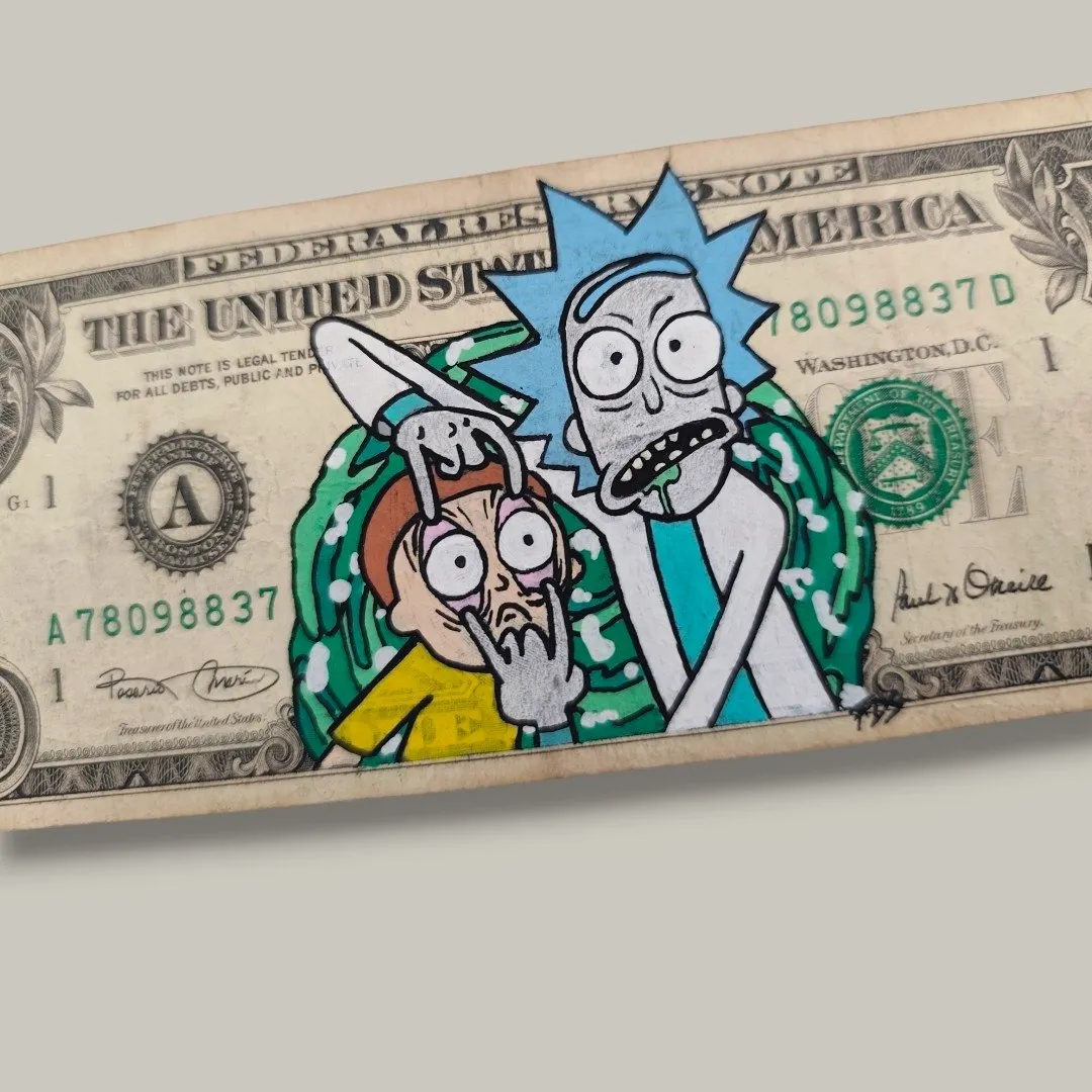 Billet Authentique Custom – USA & Rick et Morty – Captain Custom 4