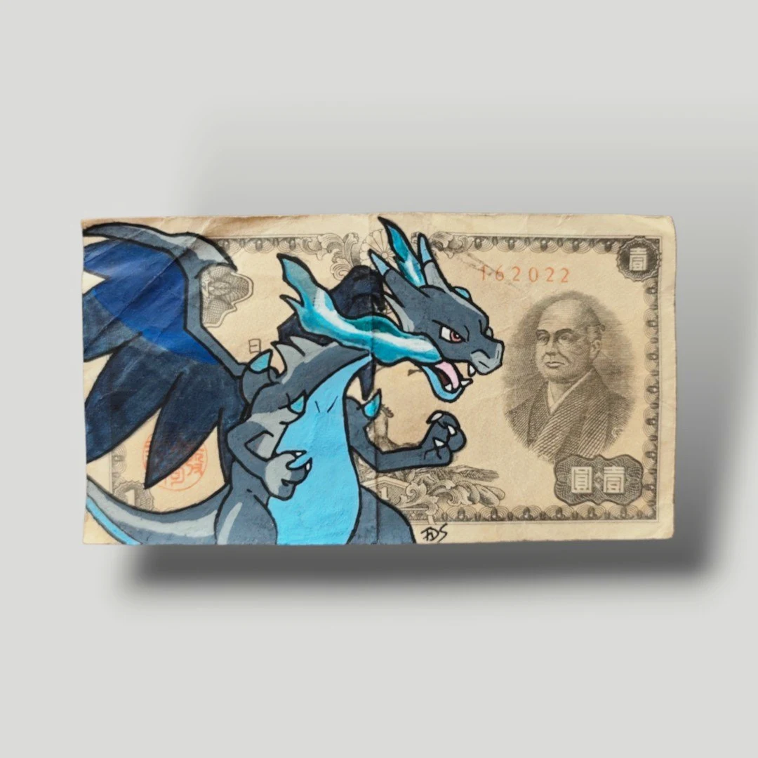 Billet Custom – Méga-Dracaufeu X / Charizard (1 Yen du Japon)