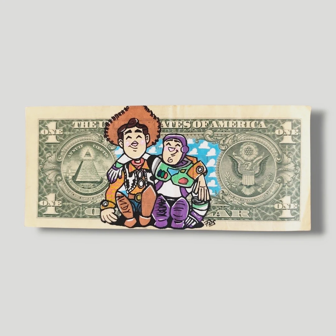 Billet Authentique Custom – USA & Toy Story (Woody & Buzz)