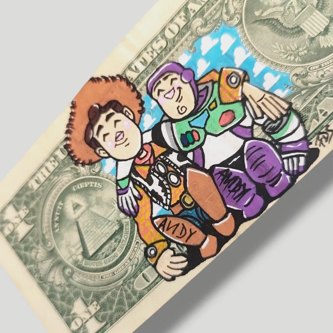 Billet Authentique Custom – USA & Toy Story (Woody & Buzz) – Captain Custom 2