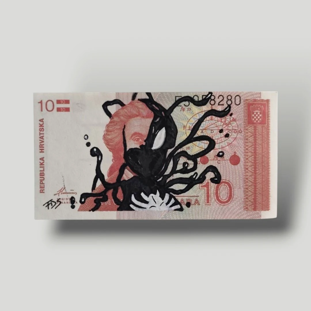 Billet Custom – Symbiote Venom / Spider-Man (10 Kuna de Croatie)