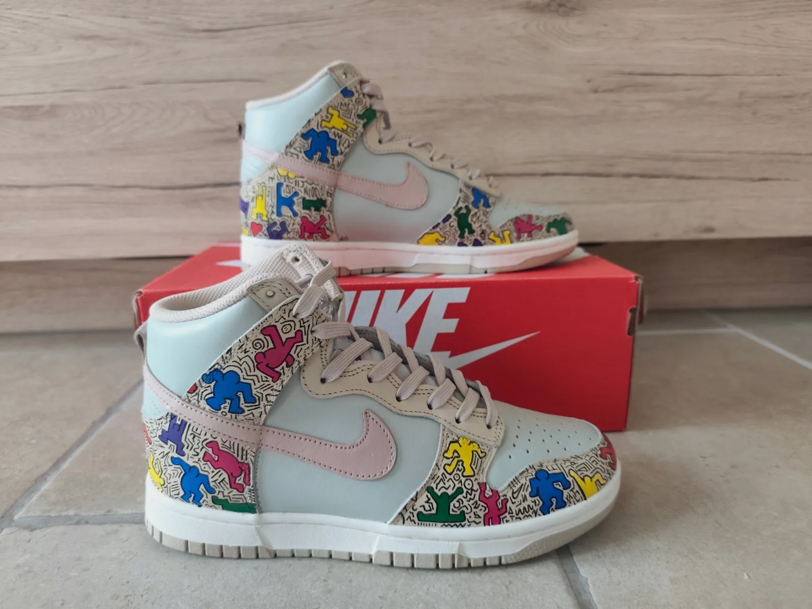 Nike Dunk High Custom – Keith Haring Edition – Nike – taille EU 38 9