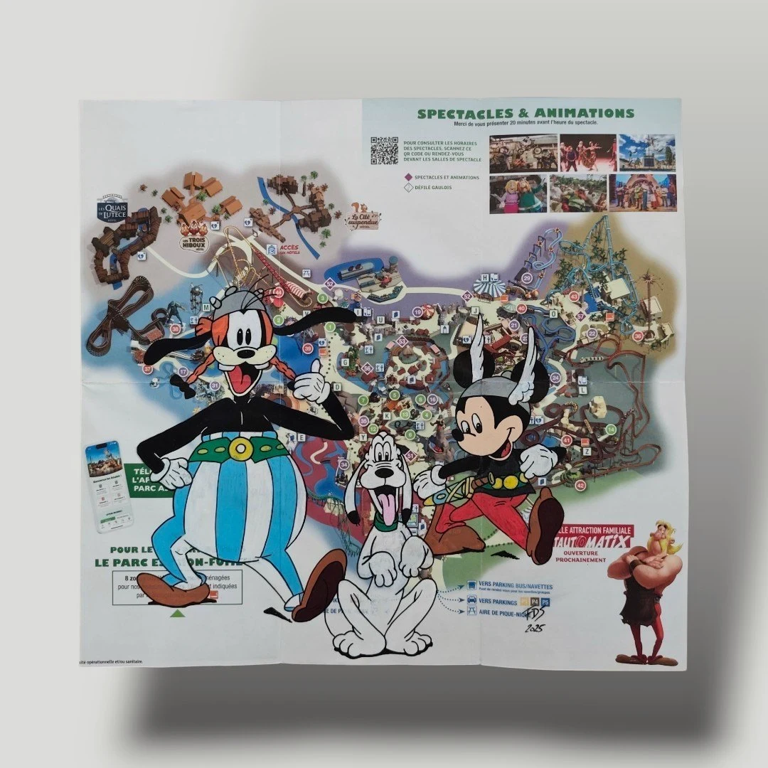 Plan Custom – Dingo en Obélix, Mickey en Astérix & Pluto (Parc Astérix)