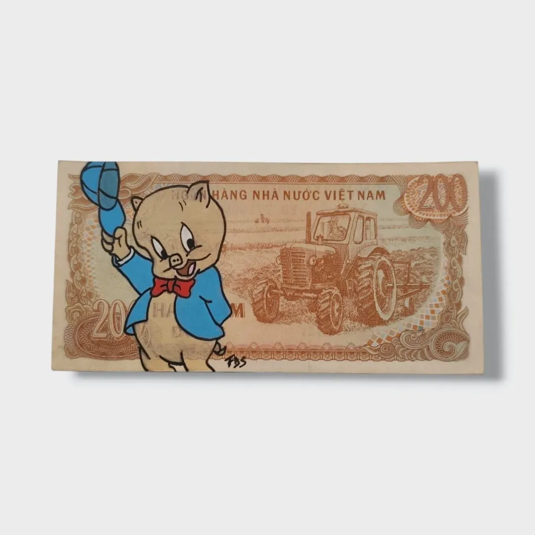 Billet Custom – Porky Pig (200 Đồng du Viêt Nam) – CAPTAIN CUSTOM 2