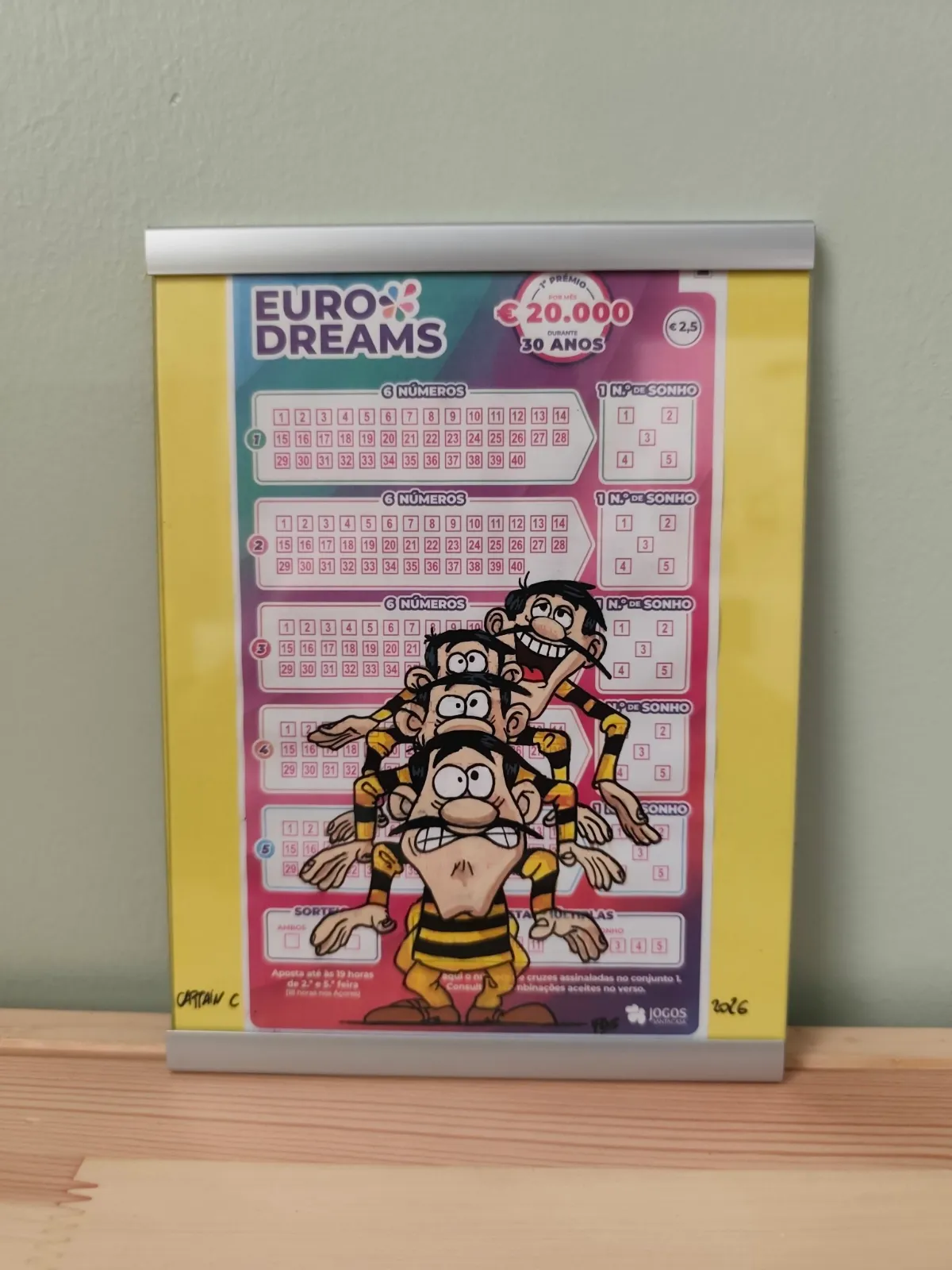 Ticket Custom – Les Dalton / Lucky Luke (EuroDreams) – Vendu sous cadre – CAPTAIN CUSTOM 3