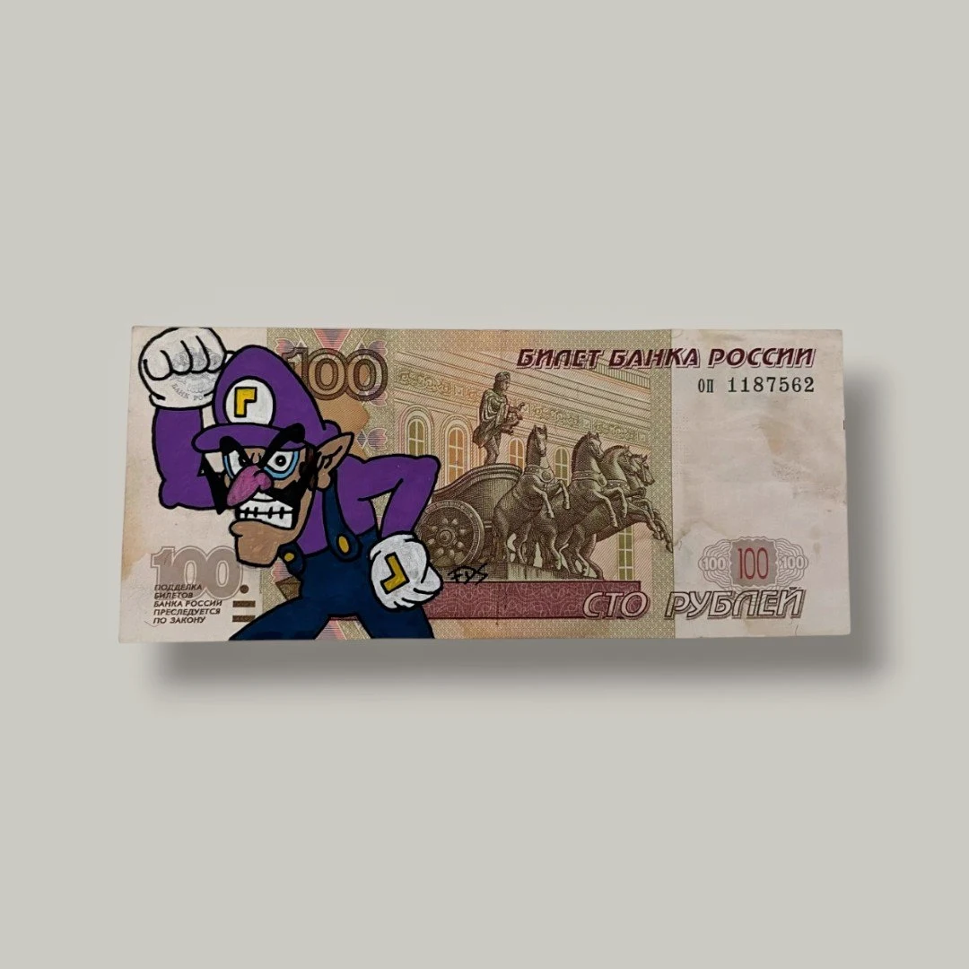 Billet Custom – Waluigi (100 Roubles de Russie)
