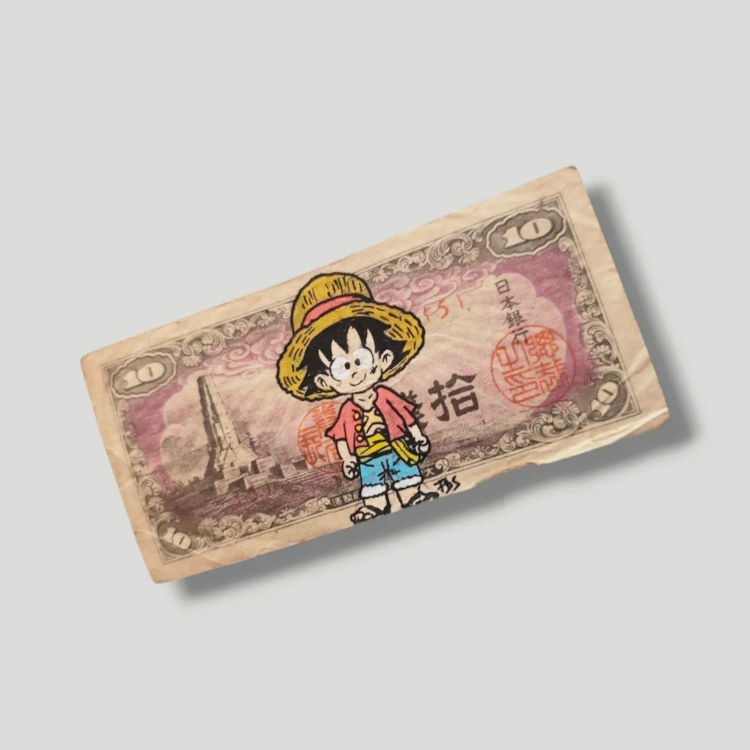 Billet Custom – Luffy / One Piece (10 Yen du Japon) – CAPTAIN CUSTOM 3