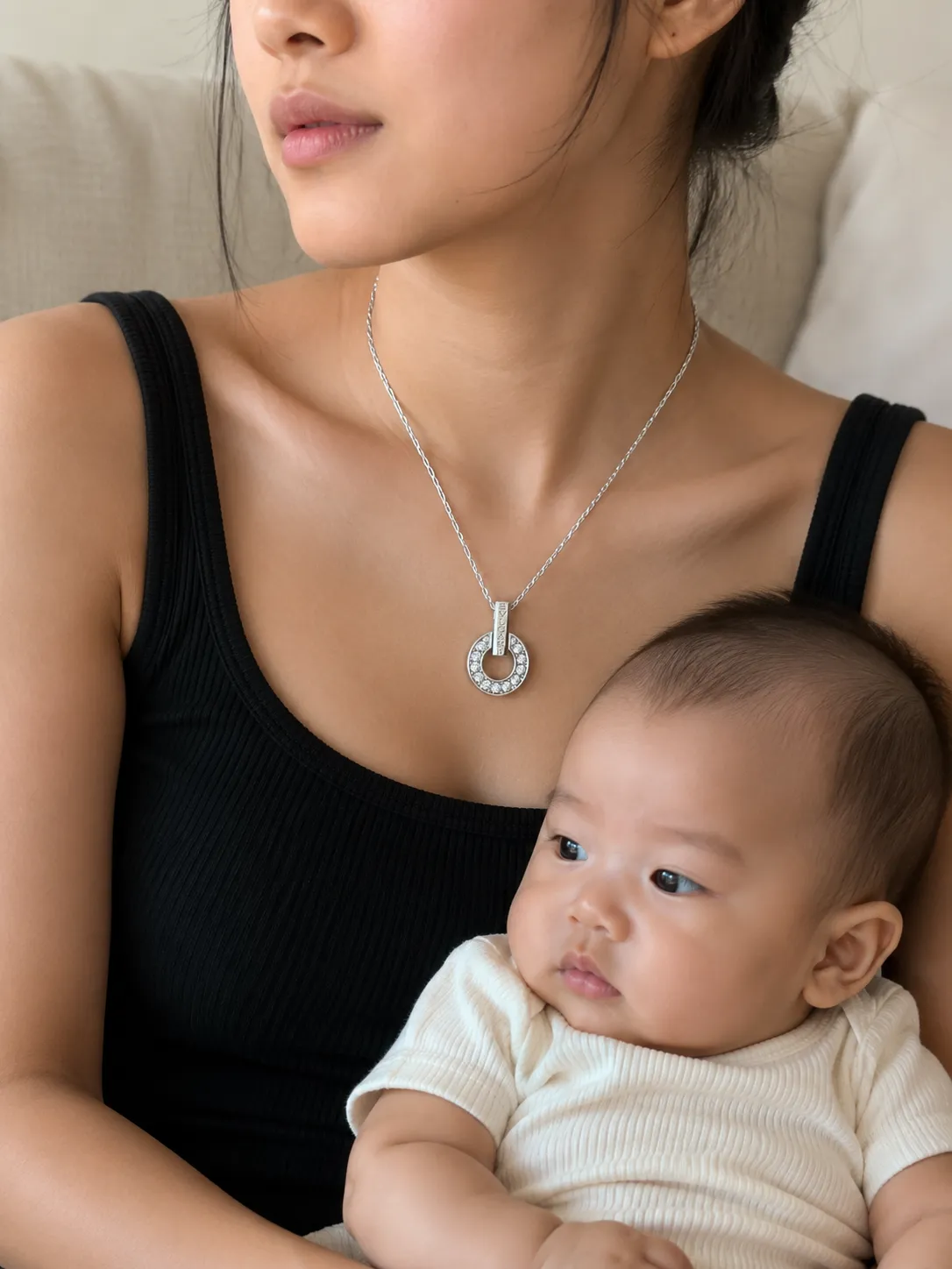Collier BVLGARI circulaire serti 2